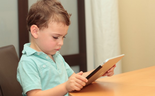 Child Using Facebook
